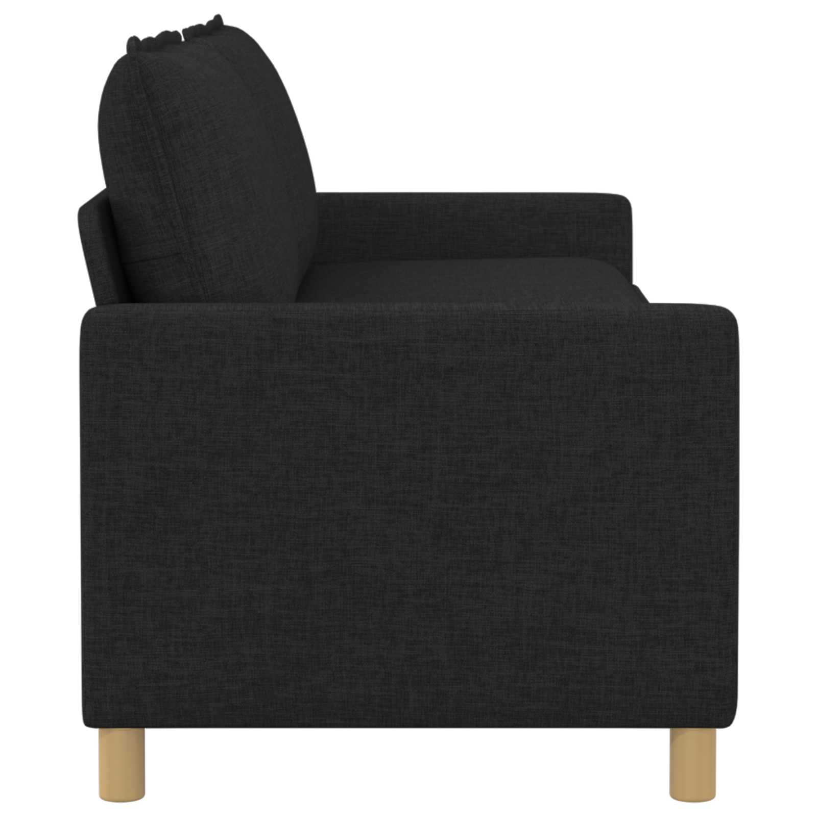 Sofa Sort 196 x 81 x 87,5 cm Stof