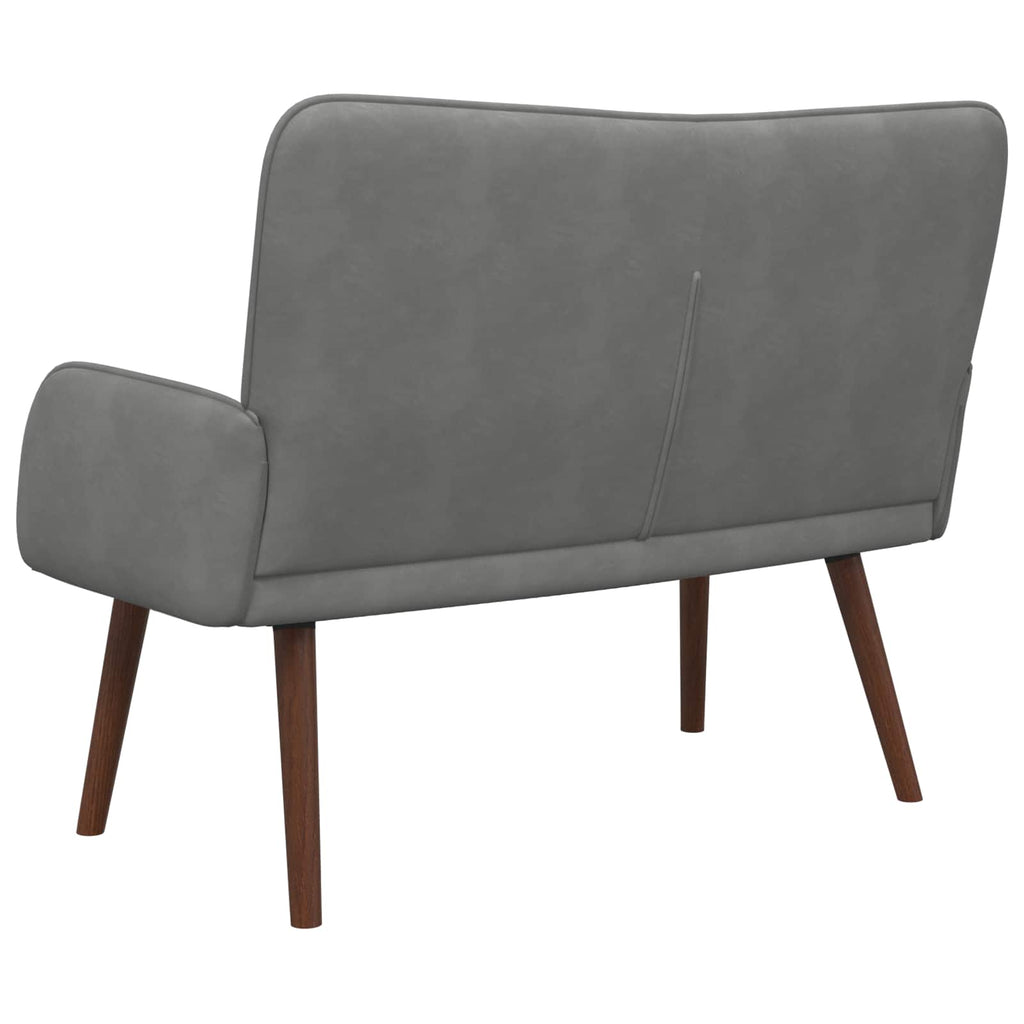 2-personers sofa Mørkegrå 115 x 61 x 87 cm Fløjl