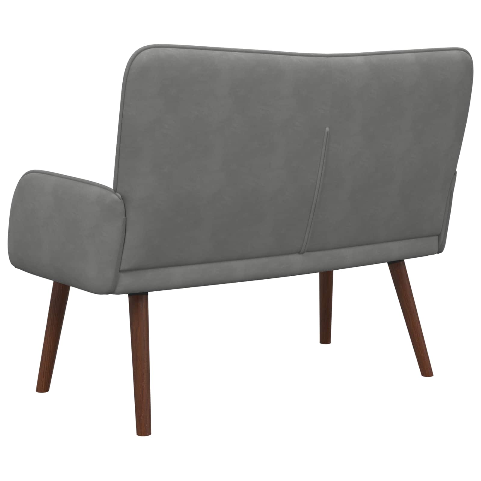 2-personers sofa Mørkegrå 115 x 61 x 87 cm Fløjl