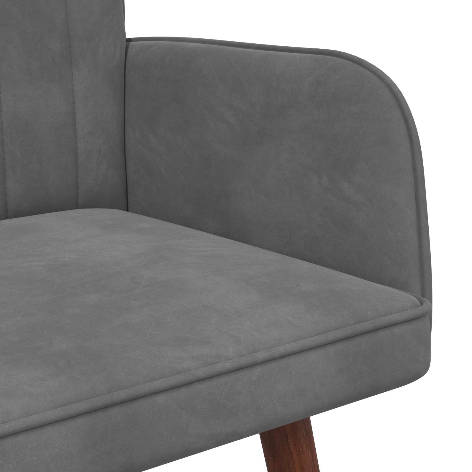 2-personers sofa Mørkegrå 115 x 61 x 87 cm Fløjl
