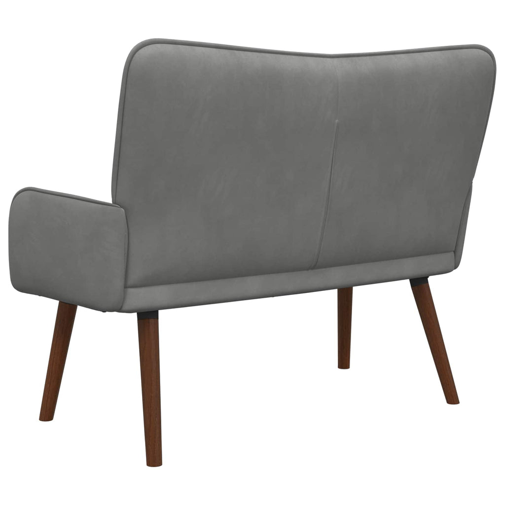 2-personers sofa Mørkegrå 115 x 61 x 87 cm Fløjl
