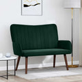 2-personers sofa Mørkegrøn 115 x 61 x 87 cm Fløjl