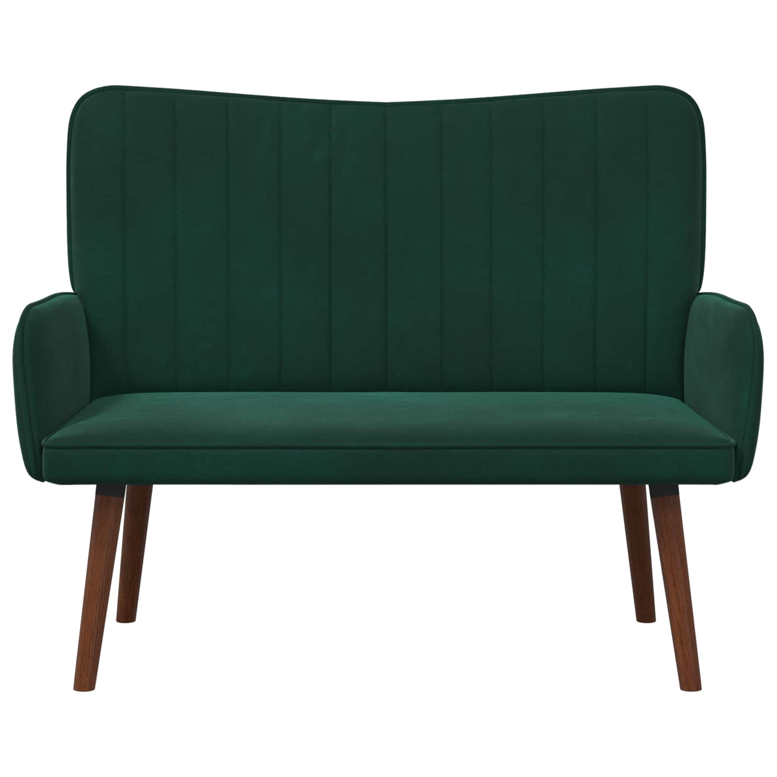 2-personers sofa Mørkegrøn 115 x 61 x 87 cm Fløjl