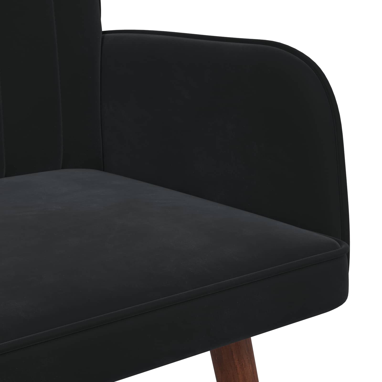 2-personers sofa Sort 115 x 61 x 87 cm Fløjl