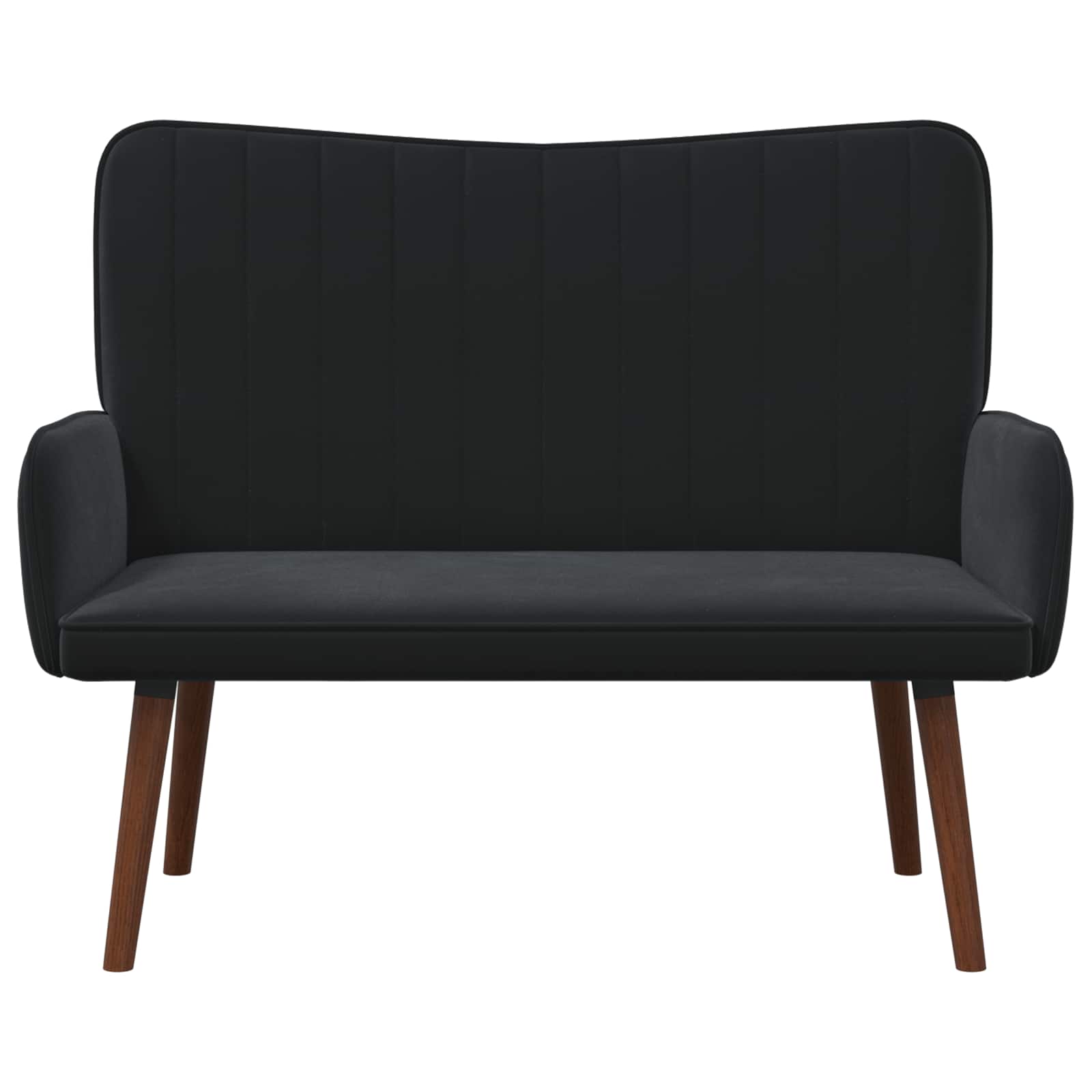2-personers sofa Sort 115 x 61 x 87 cm Fløjl